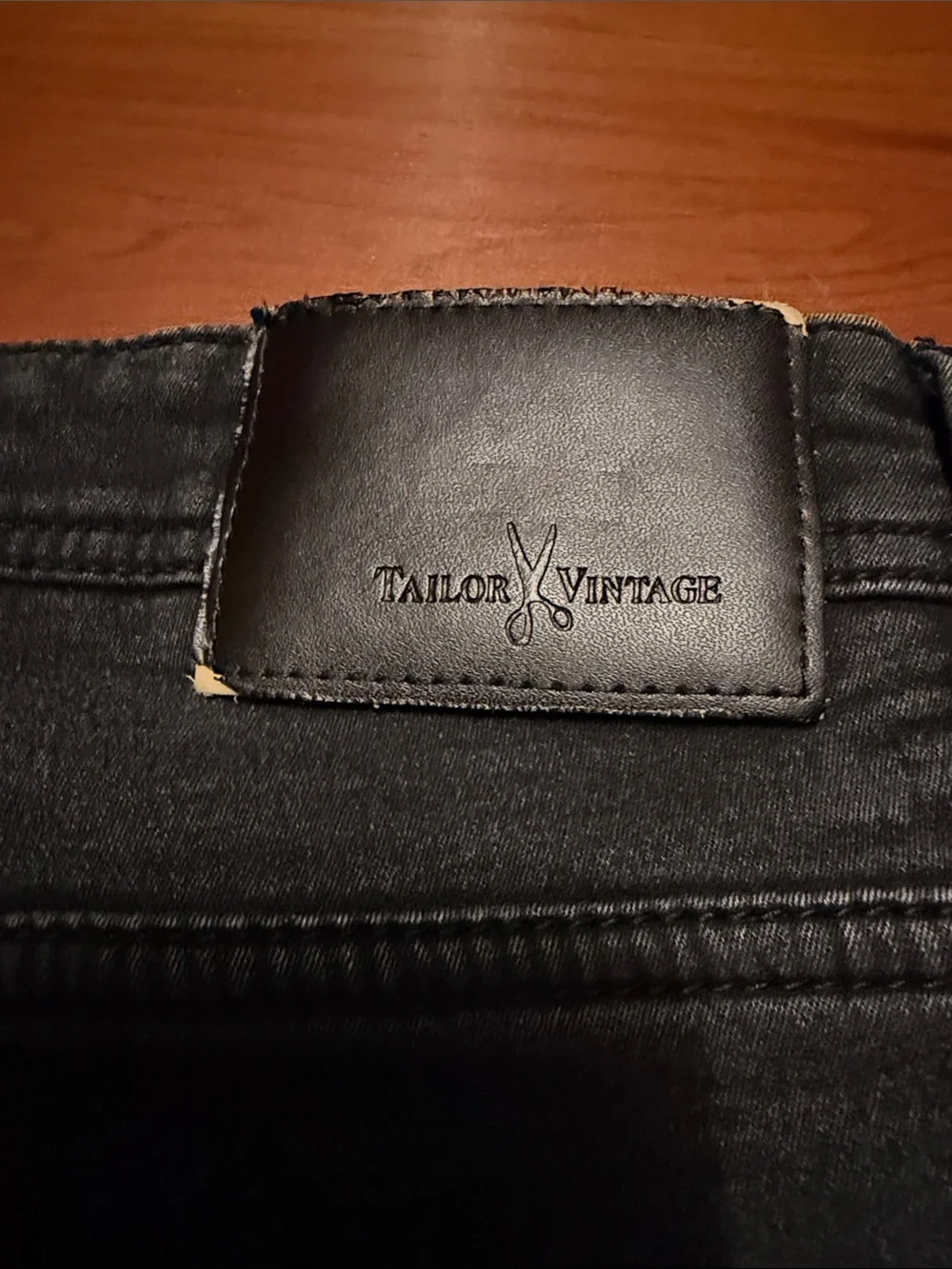 Tailor Vintage Black Slim Straight Men's Jeans Sz 34x32